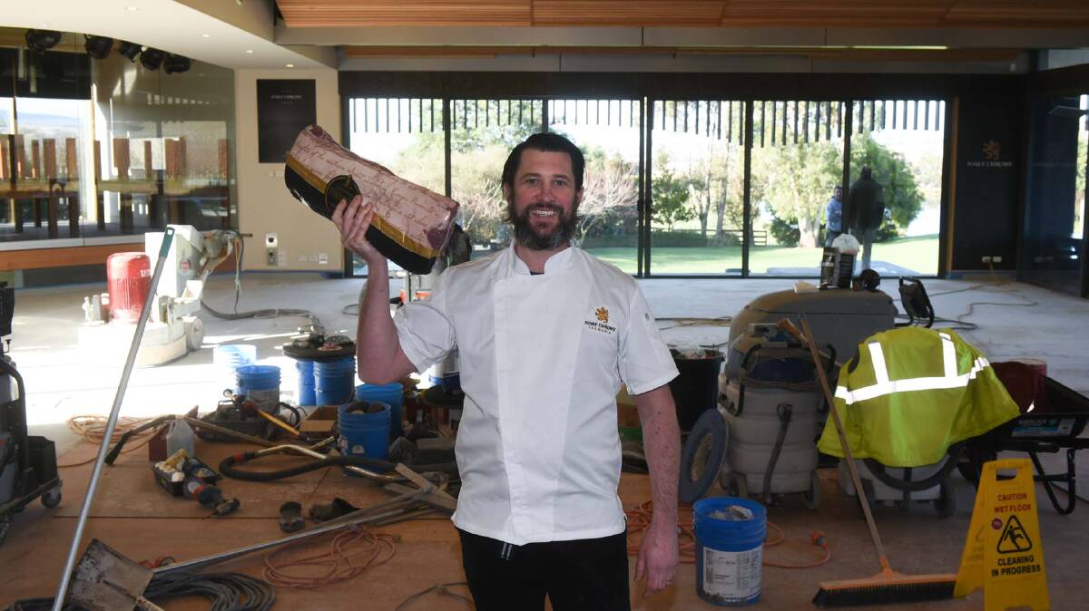 FIRING UP: Executive chef Nick Raitt hopes to bring more charcoal and sustainable practices into the Josef Chromy Wines restaurant. Picture: Neil Richardson