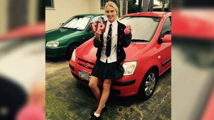 Chloe Richardson, 17, found herself in the eye of a social media storm over her driving.