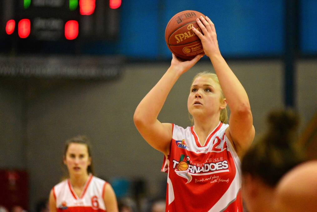 MOVING FORWARD: Tayla Roberts returns home to Launceston to play out the SEABL season after expecting to watch her Torns from the stands. 