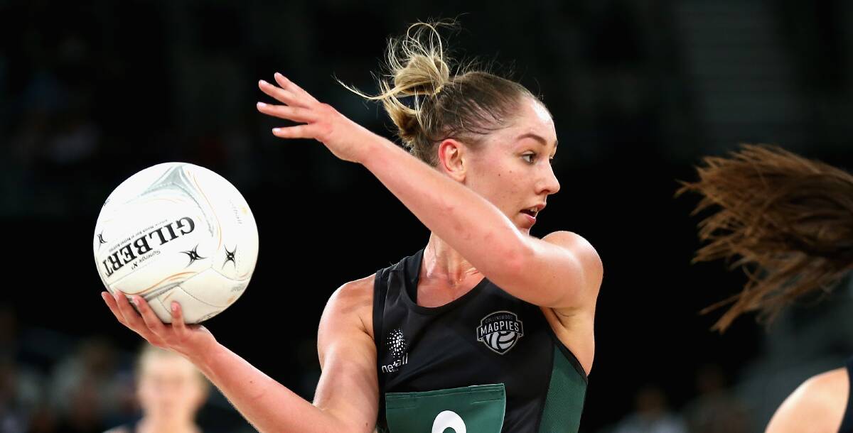 PIVOTAL STANCE: Launceston midcourter Shelby Miller continues to provide outstanding service to the Tasmanian Magpies. Pictures: Getty Images