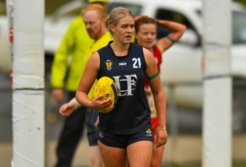 HUNGRY: Georgia Hill show conviction that matched her top season for Launceston.