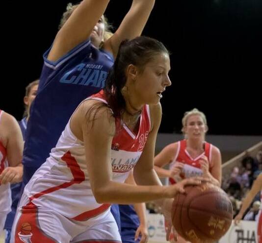 BACK IN AMONGST IT: Olivia Chugg returns to play against Hobart Chargers in her first SEABL game since 2014. Picture: Launceston Tornadoes.