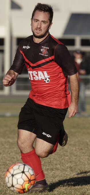 SOLO: Ulverstone's Nathan Turale works his way forward against Riverside.