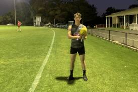 George Town's James Hawes at training on Thursday night. Picture supplied by George Town Football Club 