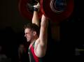 Seth Fox at the state under-20 and under-23 weightlifting titles at Unite Strength and Conditioning in Waverley. Pictures by Phillip Biggs  