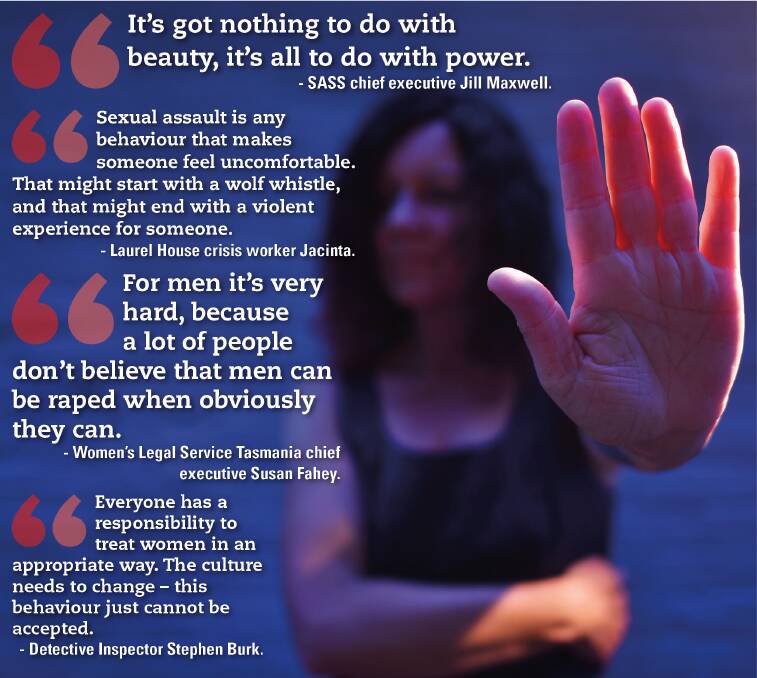 Hands Off: Over the past month key members of Tasmanian society have spoken out against sexual assault and helped raise awareness of the issues surrounding reporting and dealing with such assaults in public places.