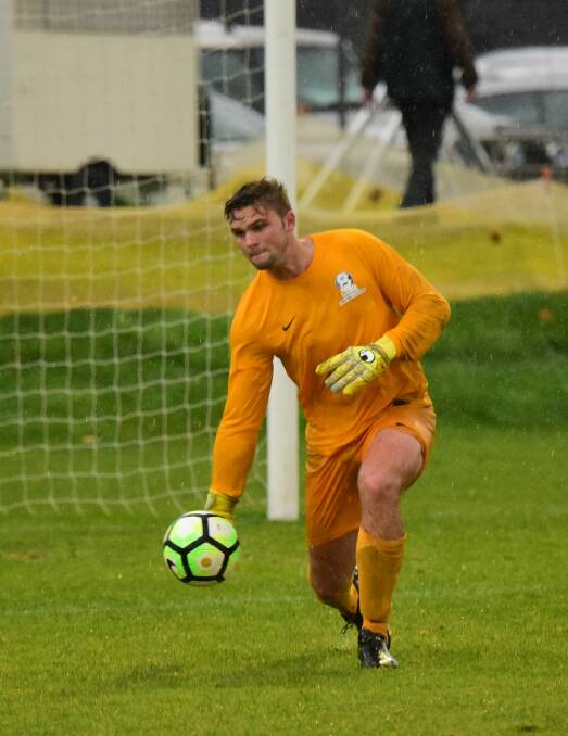 LOOKING SAFE: Northern Rangers goalkeeper Zac Chugg in action.