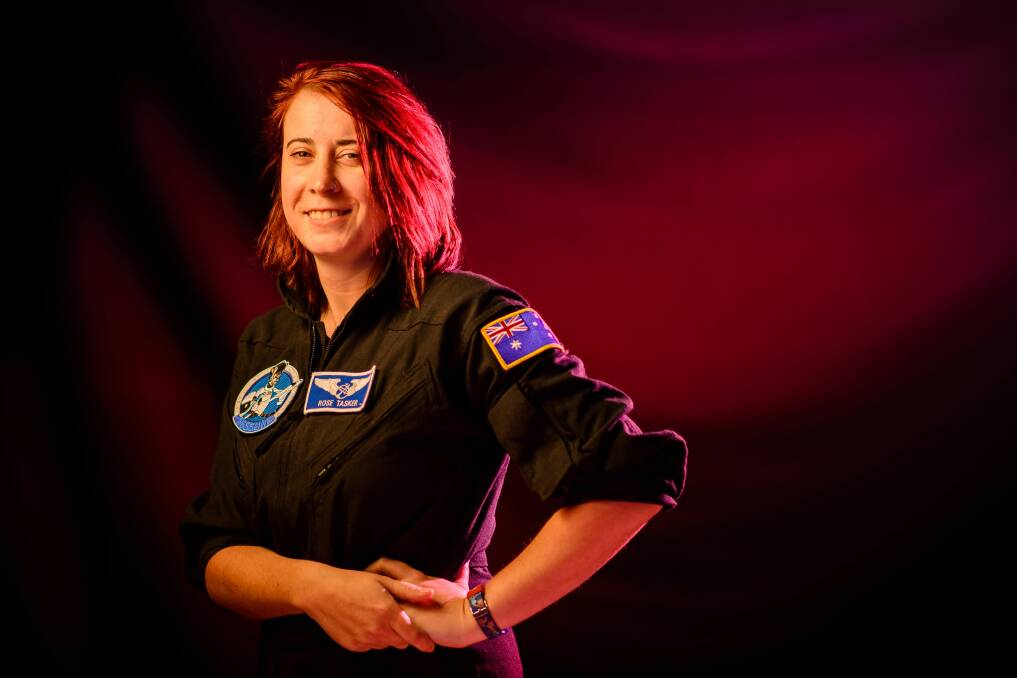 Astronaut: Rose Tasker, from Launceston, wants to be Tasmania's first astronaut. Picture: Scott Gelston