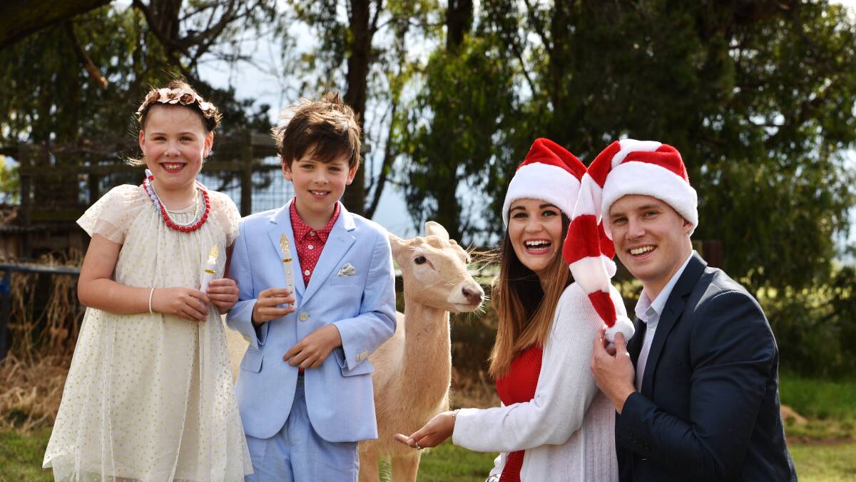 Sing deer-ly loved carols by candlelight