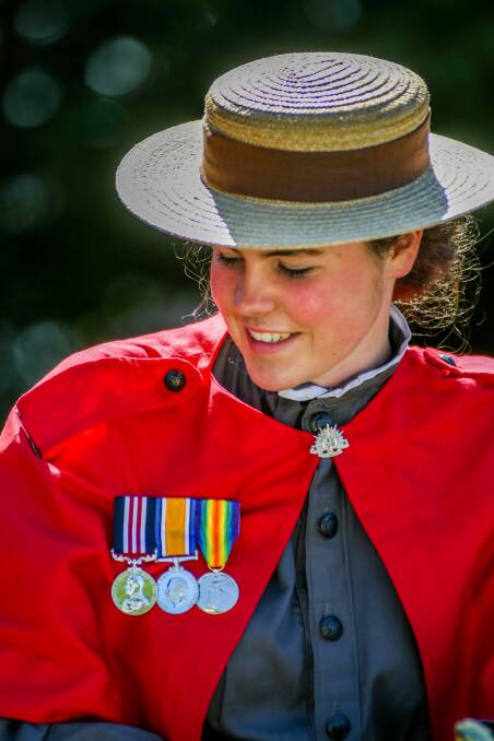 Charlotte Scott, member of the Northern Tasmanian Light Horse Troop.