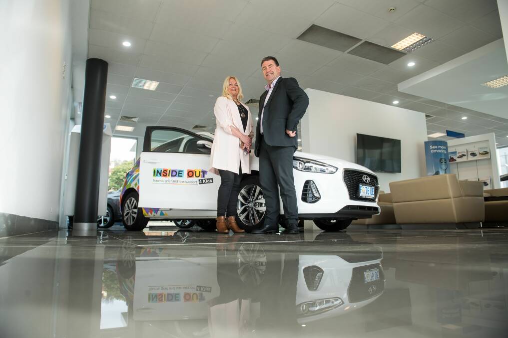 Go mobile: Inside Out's Teenette Van Dyk and City Mission's Stephen Brown with the organisation's new car enabling the organisation to expand services across the North. Picture: Scott Gelston