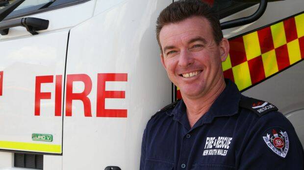 Senior firefighter Peter Kirwan suffered a back injury that fed into depression.  Photo: Fire and Rescue NSW
