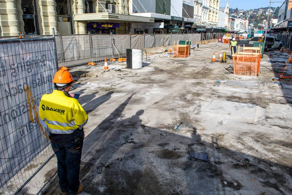 MALL REFURBISHMENT: The Brisbane Street mall is currently being refurbished as a part of the CityProm and the council's City Heart project. Picture: Scott Gelston