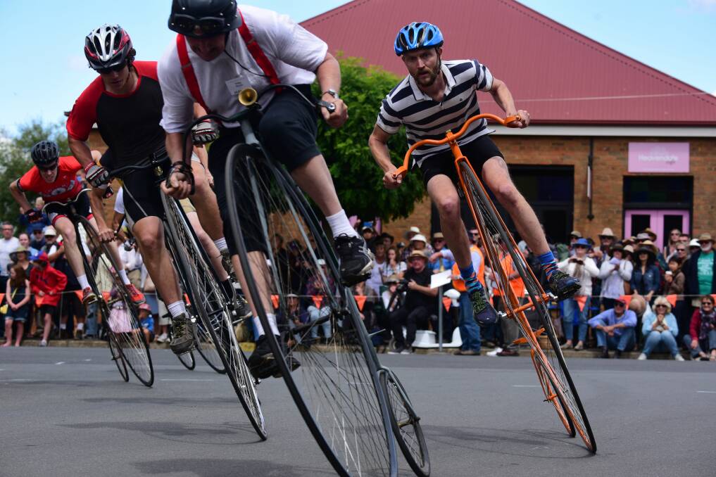 CHAMPIONSHIPS: The 2017 Evandale Village Fair and National Penny Farthing Championships. Picture: Paul Scambler