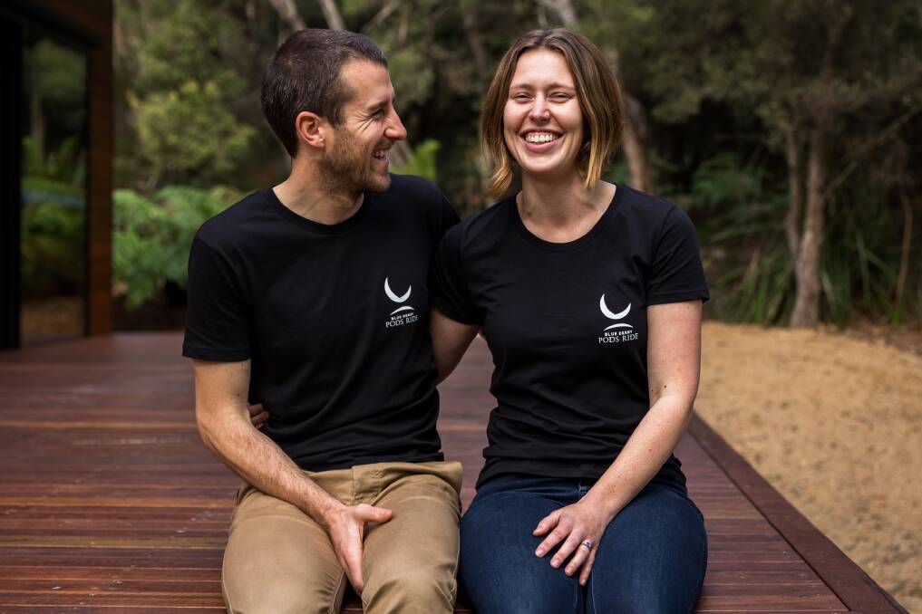 PROUD OWNERS: Blue Derby Pods directors Steve and Tara Howell first had the idea for the business more than three years ago. Picture: Natalie Mendham