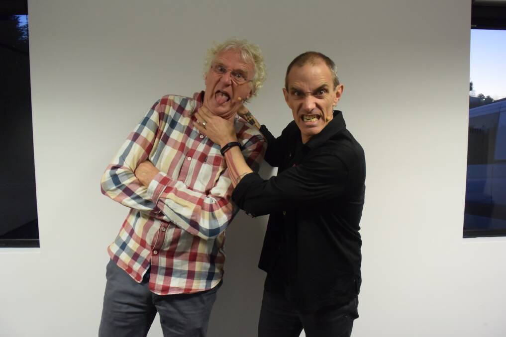 A sold out crowd at the Tailrace Function Centre enjoyed the antics of author-illustrator duo Andy Griffiths and Terry Denton. Pictures: Stefan Boscia