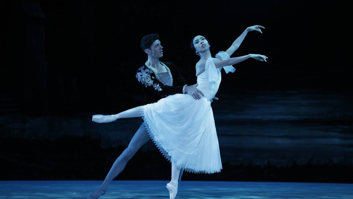 COMING TO LAUNCESTON:  Andrew Killian and Karen Nanasca during a recent performance of Giselle. Photo:Jeff Busby