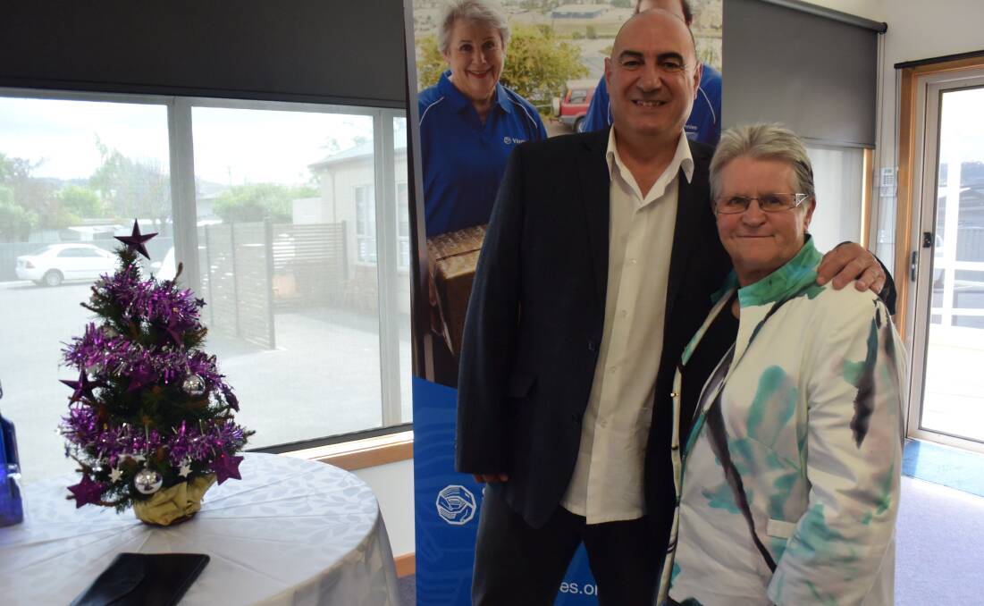A TIME FOR GIVING: St Vincent de Paul chief executive Dr. John Falzon and Tasmanian state president Toni Muir.