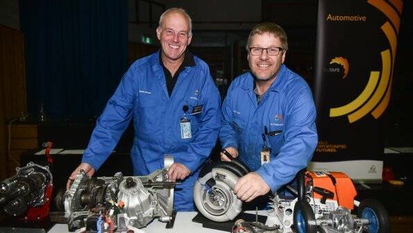 ENGINE EXPERTS: Simon Ritchie and Mark Kenzie. Picture: Neil Richardson.