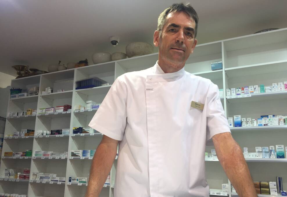 NEW HOME: Better Health pharmacist Kieran Fisher at the pharmacy's new home on Brisbane Street.