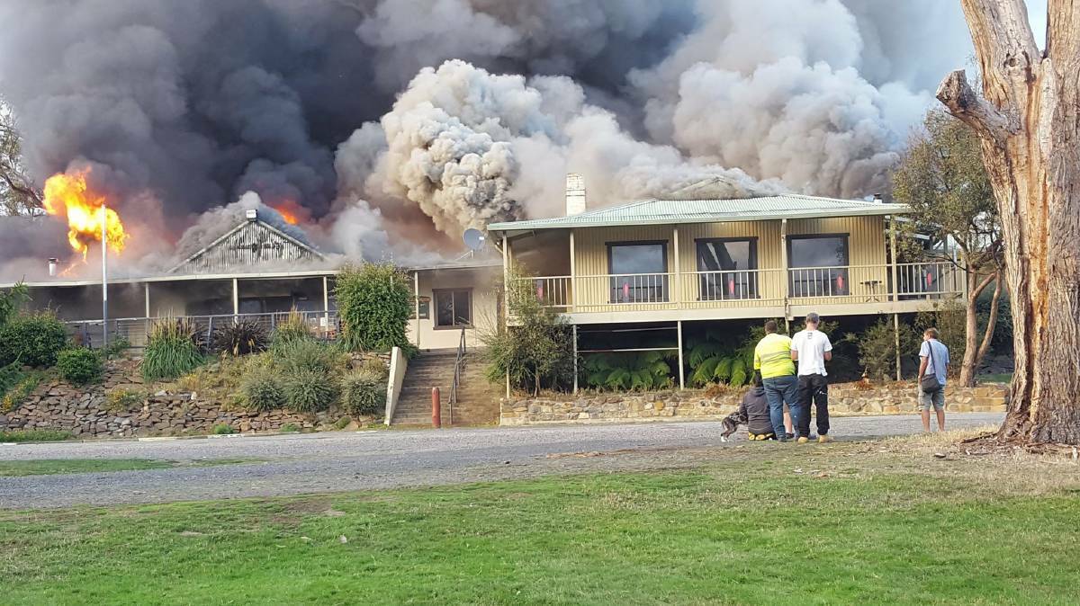 A fire that ripped through the historic Bronte Park Chalet on Friday has caused more than a million dollars worth of damage. Picture: Anthony Shaw