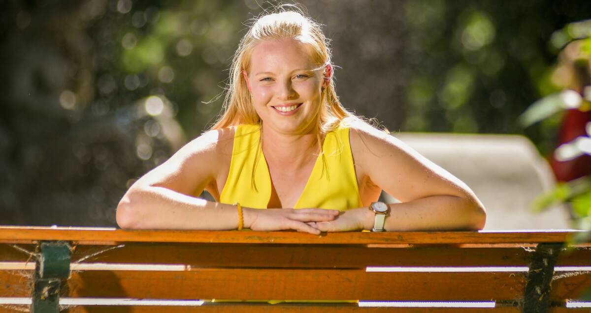 BRAVE: Westbury's Belinda Mason in yellow, the colour of Endometriosis Australia, has had four surgeries since 2015 after living through years of debilitating pain. Picture: Phillip Biggs