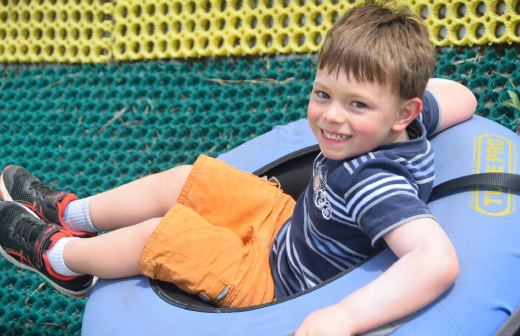 BRAVE: Four-year-old Henry Thompson is currently at Sydney Children's Hospital, where he is undergoing intensive treatment for Acute Lymphoblasic Leukaemia.