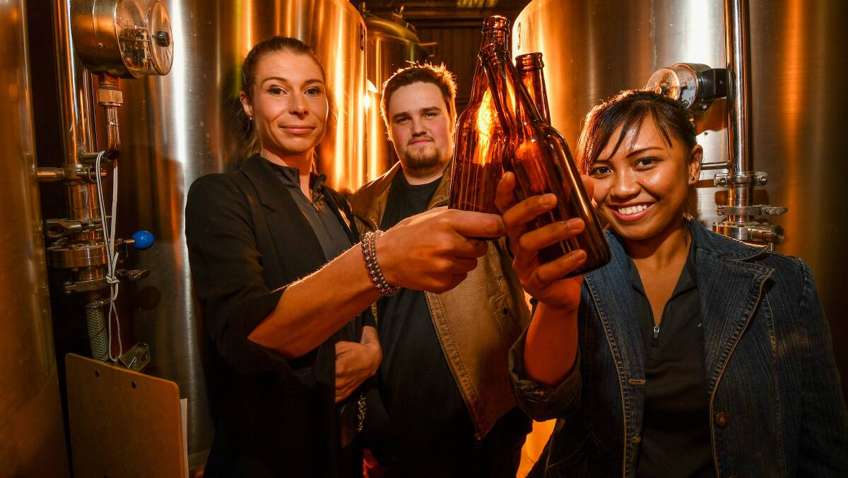 Tourism students at Drysdale TAFE have created their own commercial beer as part of a beer, spirit and liqueurs elective and collaboration with Morrisons Brewery. 