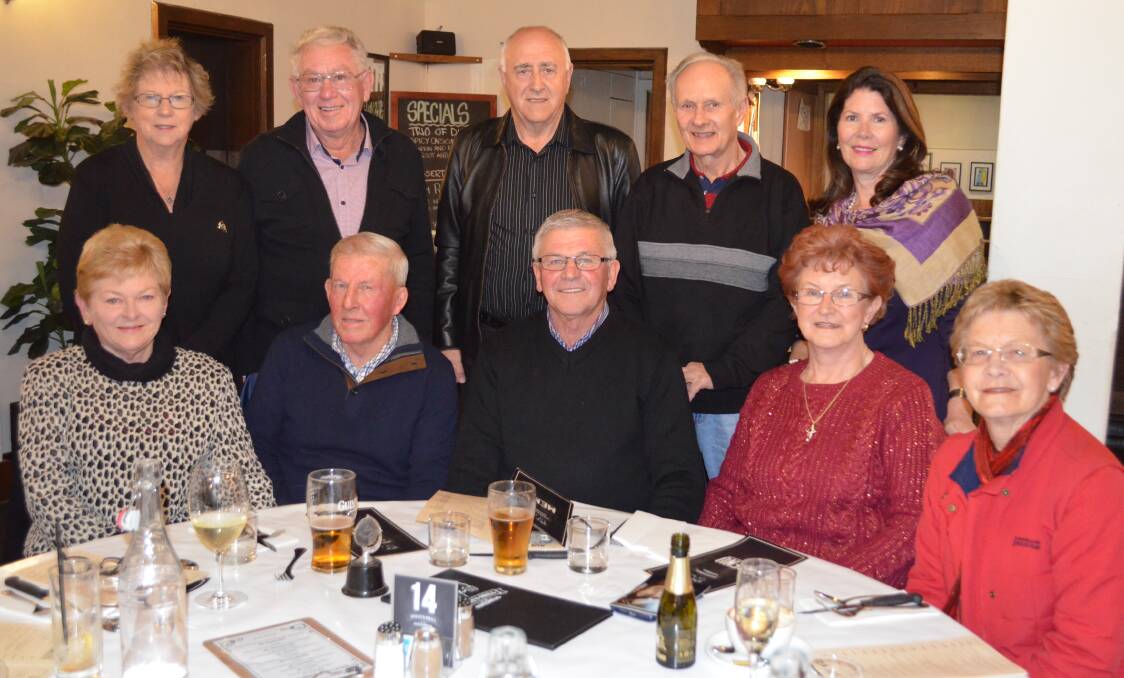 Pictured (back) Leonie and Tony Champ, Rex Sparkes, Manny Warmbol, Deborah Sparkes and (front) Sharon and David Carswell, Brian Roles, Maree Scott and Dianne Warmbold. Picture: Jessica Willard 