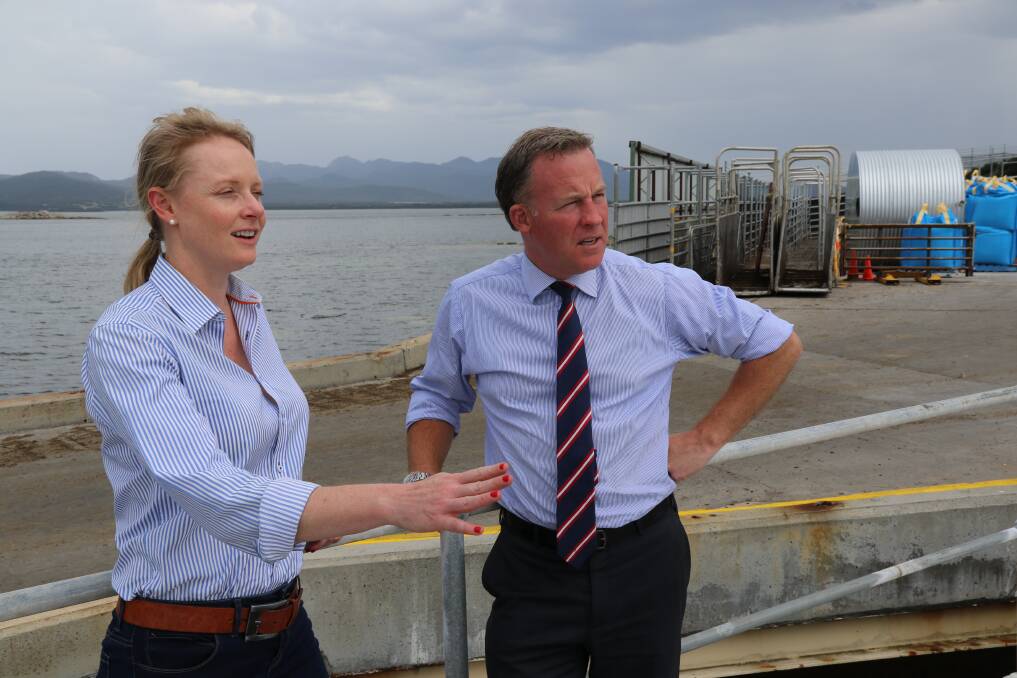 TOURISM BOON: Bass MHA Sarah Courtney and Premier Will Hodgman announce Flinders Island's inclusion in the Northern Economic Stimulus Package.