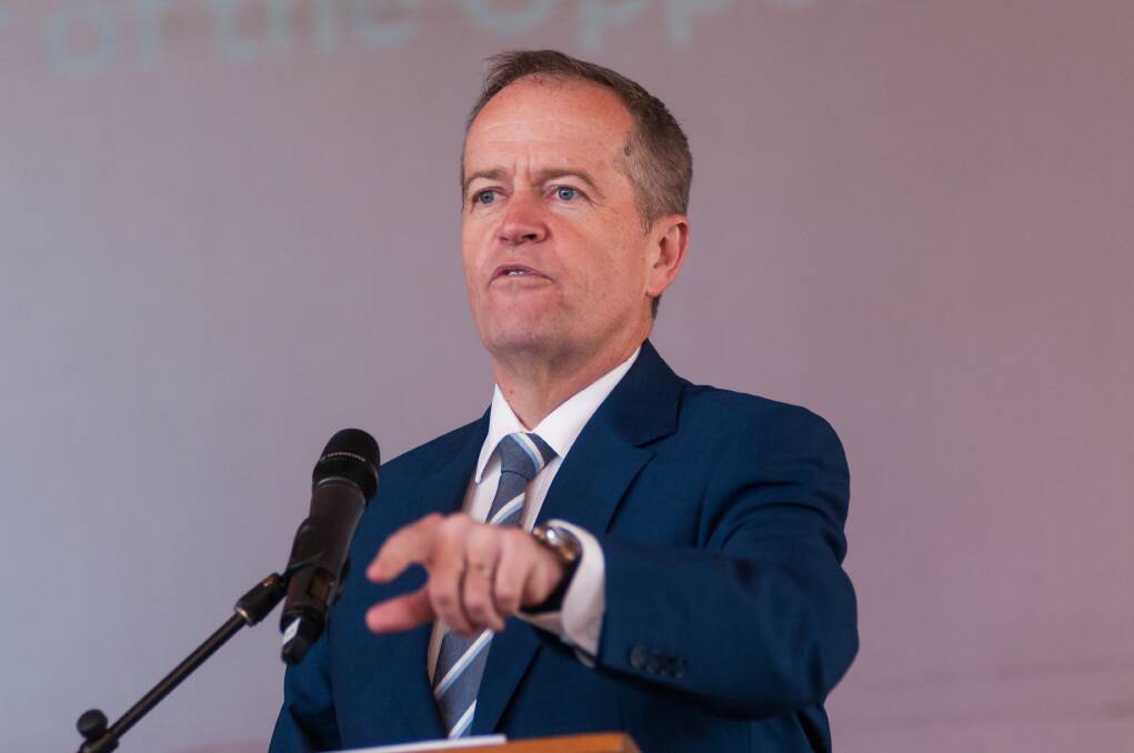 Federal Opposition Leader Bill Shorten at George Town for the Tasmanian Labor conference