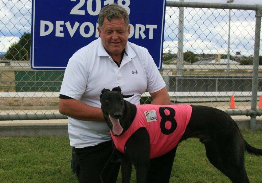 Trainer Ted Medhurst with Devonport Cup contender High Treason