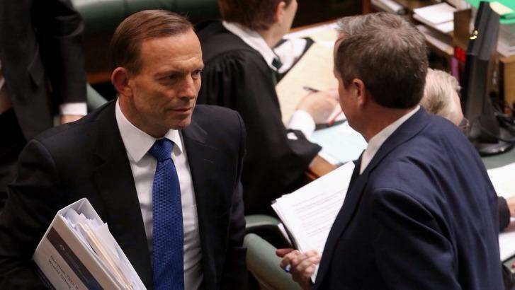 Bipartisan agreement: Prime Minister Tony Abbott and Labor Party leader Bill Shorten have agreed to work together on the indigenous constitution question. Photo: Andrew Meares