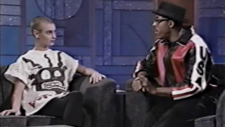 Sinead O'Connor on <i>The Arsenio Hall Show</i> in 1991. Photo: YouTube