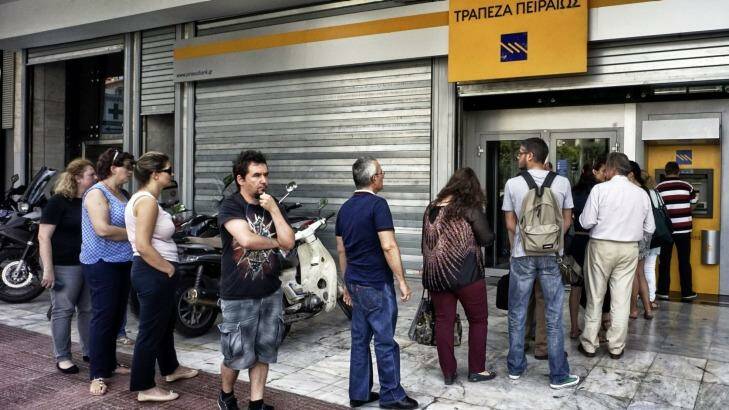 The European currency was trading at 112 US cents on the weekend but dropped to 109.75 US cents on Monday as fears that Greece would have to exit the euro took hold. Photo: Getty-Images