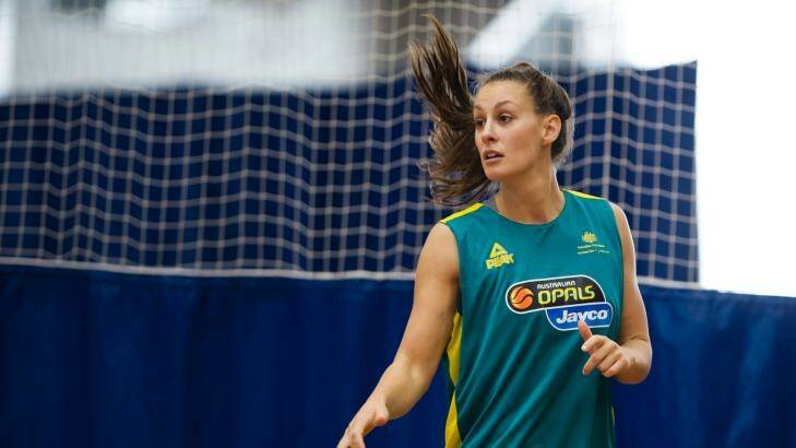 Stephanie Talbot dominated for the Canberra Capitals Academy in Sunday's win over Sandringham.  Photo: Jay Cronan
