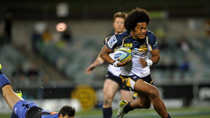 New Wallaby: Brumbies flyer Henry Speight. Photo: Graham Tidy
