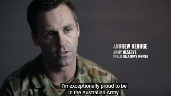 Andrew George, a former soldier who appeared in Army Reserve ads, claims tafenoquine left him with damaging side effects.  Photo: Supplied