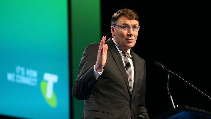 "The iPhone 6 launch was pleasing for us," says Telstra's chief executive David Thodey. Photo: Chris Hyde