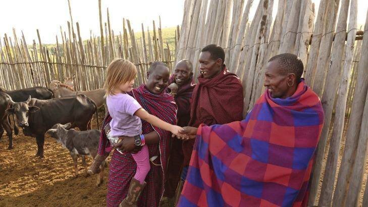 Meeting the Maasai. Photo: Supplied