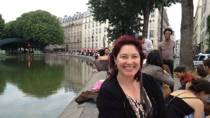Alison Bunting by Canal St Martin, Paris. Photo: Supplied