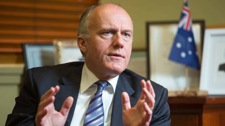 Employment Minister Eric Abetz has been criticised by fruit farmers for saying young jobless can work in their industry. Photo: Peter Mathew