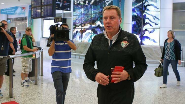 Busy man: Harry Redknapp arriving in Australia with Jordan in March. Photo: Katherine Griffiths