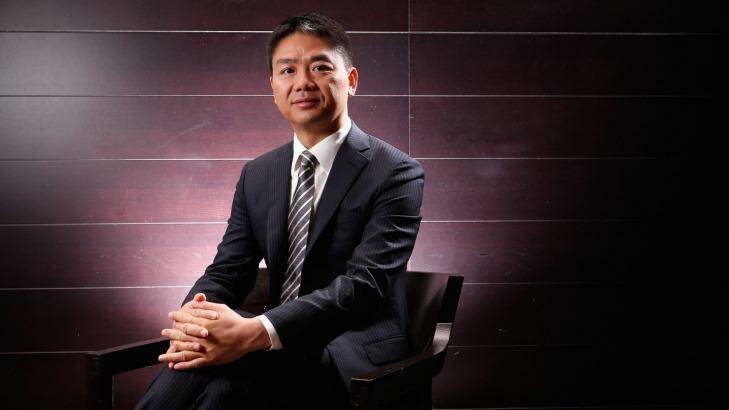 Richard Liu, the founder of China's second-biggest online retailer, wants to invest in Australian companies. Photo: Darrian Traynor