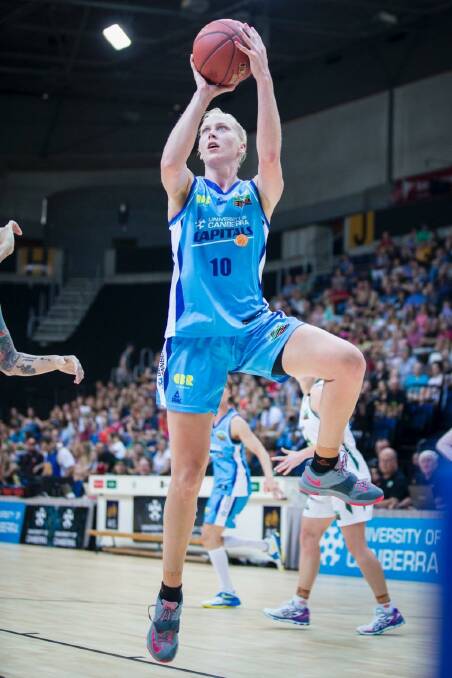 Abby Bishop is back off to the WNBA. Photo: Matt Bedford