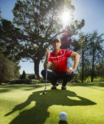 Canberra's Brendan Jones has ditched the broomstick putter. Photo: Jay Cronan