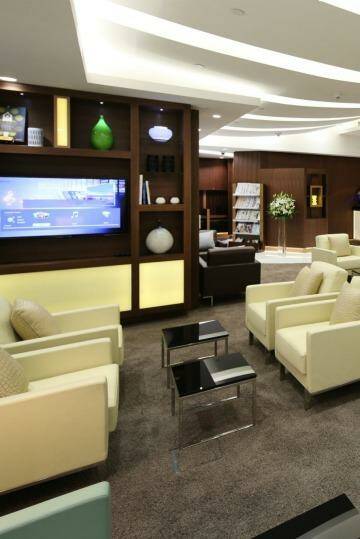 Chill zone: The Etihad Lounge.
 Photo: Supplied