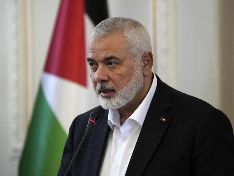 Hamas media reports say Ismail Haniyeh's three children and four grandchildren have been killed. (AP PHOTO)