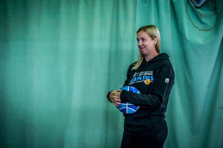 The Canberra Capitals announce a new recruit, Rachel Jarry. photo by Karleen Minney. Photo: Karleen Minney