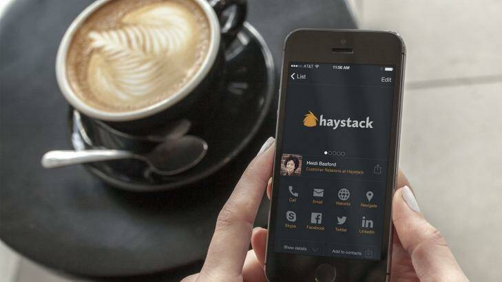 The Brisbane-based Haystack app aims to make business cards obsolete.